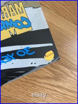 Vintage Marvel Fantastic Four Plastic 2 Sided Poster Store Display Mignola 1990s