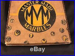 Vintage Master Made Marbles Store Counter Display Marbles Full Box Never Used