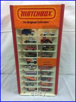 Vintage Matchbox Store Display Rotating Case And 76 Cars 1970's 1980's Lot