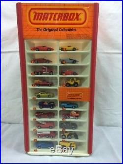 Vintage Matchbox Store Display Rotating Case And 76 Cars 1970's 1980's Lot