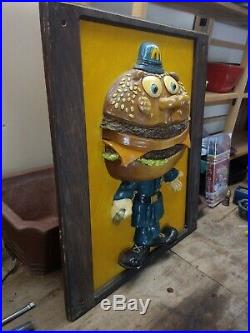 Vintage McDonald's RARE Officer Big Mac Statue Figure Store Display