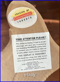 Vintage Mcgregor Happy Foot Socks Store Display RARE