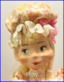 Vintage Mechanical Animatronic Store Display Doll Hand Painted Face Adorable 28
