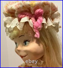 Vintage Mechanical Animatronic Store Display Doll Hand Painted Face Adorable 28