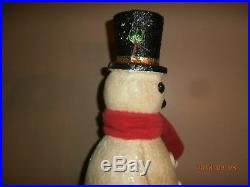 Vintage Mechanical Christmas Store Display SNOWMAN Animated Works 32 in. Tall