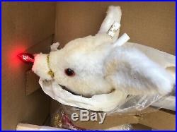Vintage Mechanical Light Up Plush 24 Rudolph Christmas Store Display In Box