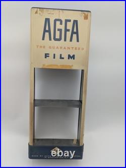 Vintage Metal 18 Inch Agfa Store Counter Film Display Advertising