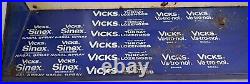 Vintage Metal Advertising Vicks Store Display, Old Stock Boxes, Movie Prop