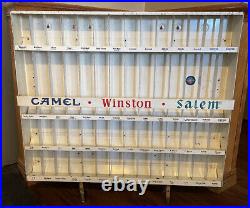 Vintage Metal Cigarette Display Case Camel, Winston, Salem, GREAT CONDITION