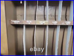 Vintage Metal Cigarette Display Case Winston Salem Sign Shelf Display