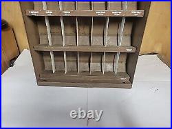 Vintage Metal Cigarette Display Case Winston Salem Sign Shelf Display