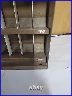 Vintage Metal Cigarette Display Case Winston Salem Sign Shelf Display