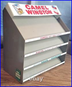 Vintage Metal Cigarette Store Display Rack Camel Winston Salem
