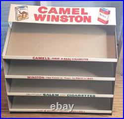 Vintage Metal Cigarette Store Display Rack Camel Winston Salem