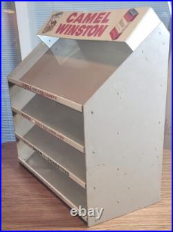 Vintage Metal Cigarette Store Display Rack Camel Winston Salem