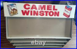 Vintage Metal Cigarette Store Display Rack Camel Winston Salem