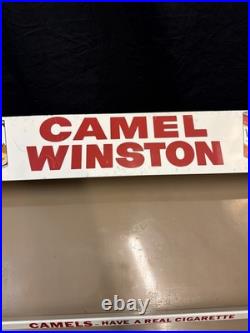 Vintage Metal Cigarette Store Display Rack Camel Winston Salem Cavalier Branded