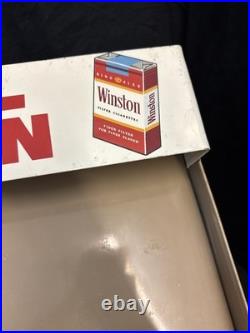 Vintage Metal Cigarette Store Display Rack Camel Winston Salem Cavalier Branded