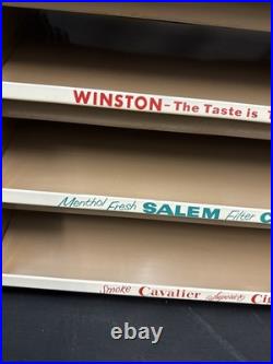 Vintage Metal Cigarette Store Display Rack Camel Winston Salem Cavalier Branded