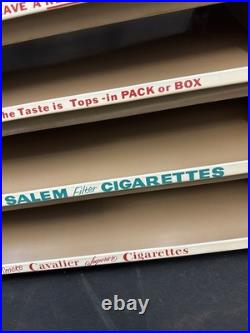 Vintage Metal Cigarette Store Display Rack Camel Winston Salem Cavalier Branded