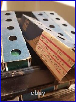 Vintage Metal Coats Spool Thread Cabinet Store Display. No Signage. 44 Rolls
