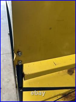 Vintage Metal Display Shelf DOW CORNING Advertising GRAPHIC Yellow /Blue Decor