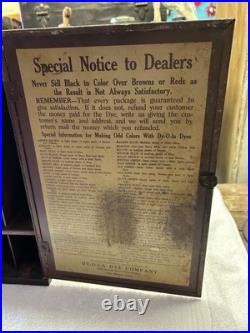 Vintage Metal Dyola Dyes Cabinet