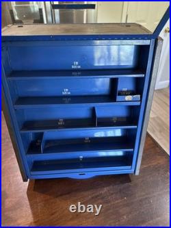 Vintage Metal Eveready Display Case On Rotating Base