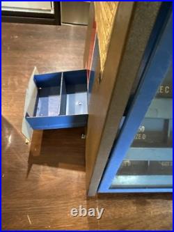 Vintage Metal Eveready Display Case On Rotating Base