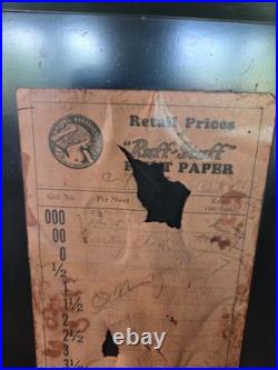 Vintage Metal Store Counter Display Ruff-Stuff Sandpaper Wausau Wisconsin