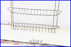 Vintage Metal Wire Shelf Wall Display Store Display Rack