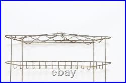 Vintage Metal Wire Shelf Wall Display Store Display Rack