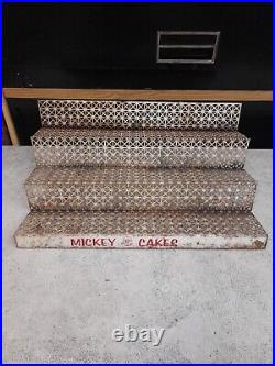 Vintage Mickey Cakes Snack Cakes Counter Display Rack, Shelf