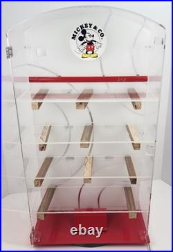 Vintage Mickey & Co Store Counter Display Case Counter Top Rotates Jaz Disney