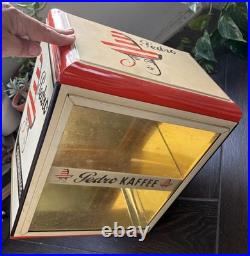 Vintage Mid 1900's Pedro Kaffee German Coffee Shop Counter Display Cabinet