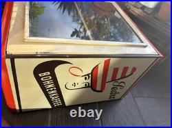 Vintage Mid 1900's Pedro Kaffee German Coffee Shop Counter Display Cabinet