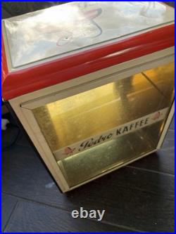 Vintage Mid 1900's Pedro Kaffee German Coffee Shop Counter Display Cabinet
