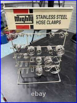 Vintage Mighty Automotive Hose Clamp Display Rack