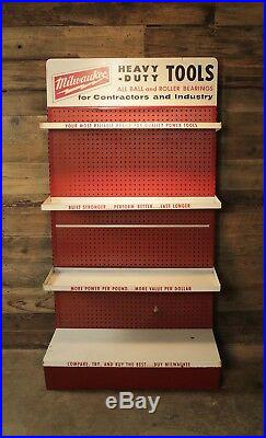 Vintage Milwaukee Tool Shelf Store Display