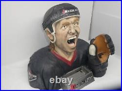 Vintage Molson Ice Store Display Beer Advertising Life Size Hockey Player Statue