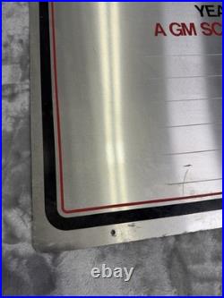 Vintage Mr Good wrench GM Service Parts Professional Sign 70s 80s 30 X 24