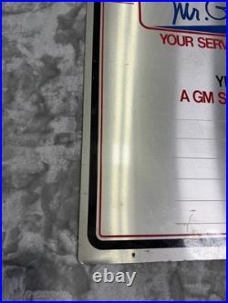Vintage Mr Good wrench GM Service Parts Professional Sign 70s 80s 30 X 24