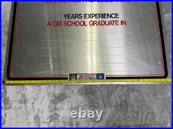 Vintage Mr Good wrench GM Service Parts Professional Sign 70s 80s 30 X 24