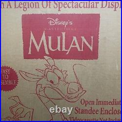 Vintage Mulan Disney Video Store Display Standee With Original Box Never Used