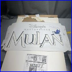 Vintage Mulan Disney Video Store Display Standee With Original Box Never Used