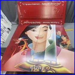 Vintage Mulan Disney Video Store Display Standee With Original Box Never Used