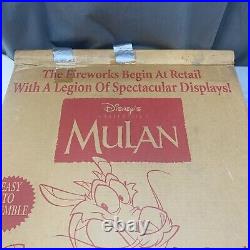 Vintage Mulan Disney Video Store Display Standee With Original Box Never Used