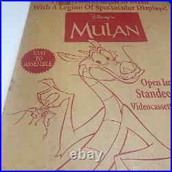 Vintage Mulan Disney Video Store Display Standee With Original Box Never Used