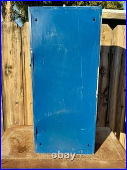 Vintage NAPA Belden Metal Spark Plug Display Cabinet Advertising Part Storage