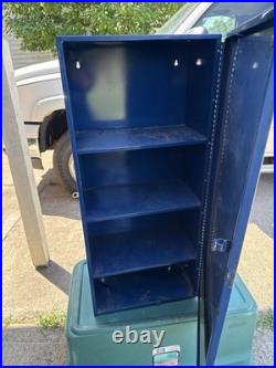 Vintage NAPA Belden Metal Spark Plug Display Cabinet Advertising Part Storage